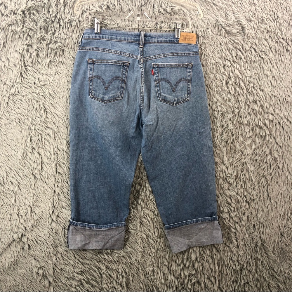 Levis 515 Jeans Womens Size 8 Cropped Denim Blue